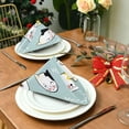 thumbnail image 3 of GZHJMY Set of 1 Cute Colorful Cat Satin Napkin Square 20 Inches Table Napkins Soft Smooth Decorative Napkins for Wedding Banquet Party Decoration, 3 of 6
