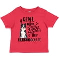 thumbnail image 3 of Inktastic A Girl Who Loves Her Border Collie Boys or Girls Toddler T-Shirt, 3 of 5