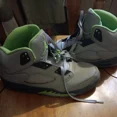 thumbnail image 1 of Size 11.5- Jo r-dan 5 Retro Green Bean, 1 of 6