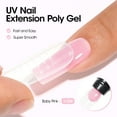 thumbnail image 3 of Gellen Poly Gel Nail Extension Gel, 60g Baby Pink Builder Nail Gel Long Lasting Trendy Nail Art Design for Salon Manicure Beginner Easy DIY, 3 of 9