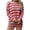 Red women striped lounge set a1, variant on Cagogo Women's Striped 2 Piece Lounge Set Casual Round Neck Long Sleeve Sweater Shorts Matching Outfits Loose Comfy Pajamas Airport Travel Clothes, Sky Blue XL