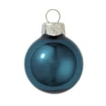thumbnail image 3 of Whitehurst Pearl Finish Glass Christmas Ball Ornament - 7" (180mm) - Blue Marine, 3 of 4