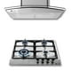 thumbnail image 1 of FLINE | Combo parrilla de gas y campana extractora 60 cm | Pared Botones | gris|LU4BE60, 1 of 5