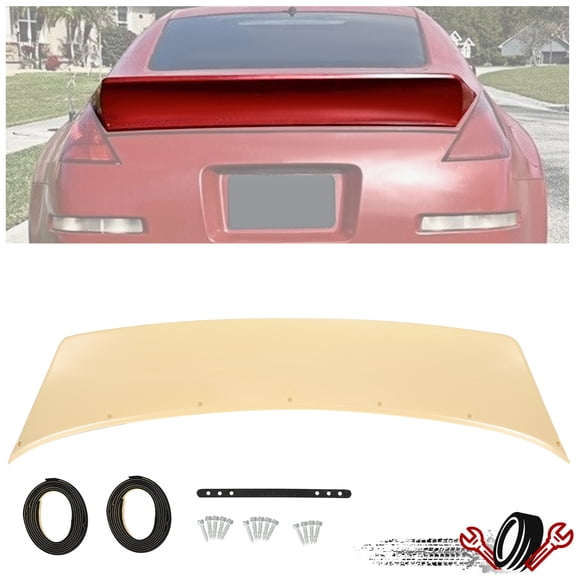 Paintable For Nissan 350Z Z33 03-08 Fairlady V Type Ducktail Rear Trunk Spoiler