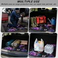 thumbnail image 3 of Yuyamidu Purple Hummingbird Floral Car Trunk Mat, 29-39 Inches Universal Fit Non-Slip Rear Cargo Liner for SUV Sedan Truck, Machine Washable All Weather Vehicle Interior Decor, 3 of 7