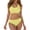 D55/Light Yellow, variant on Afdoent Tankini Swimsuits For Women Solid Color Sports Bikini Set Two Piece Swimwear Tankini For Water Activities Summer Beach Swimming Swimwear