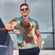 thumbnail image 4 of Balery Cute Angel Winged Dog Camisa Polo de Hombre con Estampado, de Manga Corta y Tejido Medio, Camisa Tipo Golf Polo-X-Large, 4 of 6