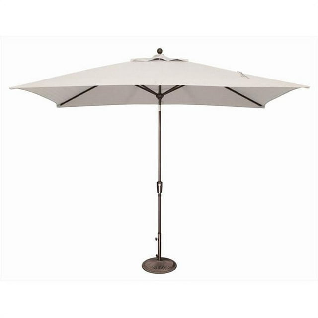 SimplyShade 6 x 10 ft. Rectangle Push Button Tilt Market Umbrella Natural