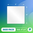 thumbnail image 2 of White Direct Thermal Labels, 3 in Core 12 in OD Non-Perforated, 8600 Count, 4 x 4 in, 2 of 7
