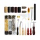 thumbnail image 1 of Kit completo de 46 herramientas para costura y trabajo en cuero - Incluye hilo encerado, dedales, tijeras, lijas y accesorios premium para artesanías en piel. ¡Perfecto para proyectos DIY!, 1 of 7