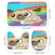 thumbnail image 3 of Chip y Potato-theme 4-Piece Shower Curtain Set with Rugs, Waterproof Bathroom Decor Set Includes Bath Mat, U-Shaped Rug, Toilet Lid Cover and Curtain with Hooks, 3 of 6