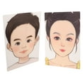 thumbnail image 4 of Shisuyan Washable Makeup Practice Face Board Multi 2Pcs 11.6x8.3x0.08in, 4 of 8