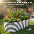 thumbnail image 7 of Galvanized Raised Garden Beds Outdoor 1 Pack 8×4×2ft UNTIMATY Metal Raised Garden Bed for Gardening Gifts, Galvanized Steel Planter Box for Vegetables, Silver, 7 of 7