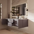thumbnail image 4 of Geneva 72 in. W x 22 in. D Dark Grey Double Bath Vanity and White Quartz Top, 4 of 11