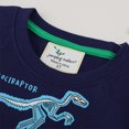 thumbnail image 6 of LNMQLPDBS Toddler Boy Shirts Luminous Dinosaur Pattern Printed Short Sleeved T Shirt Kids Crewneck Drop Shoulder Tees 3 Year Old Boy Gifts Cute Summer Tops Blouse Dark Blue 6 Years, 6 of 9