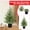 A, variant on 23.6" Artificial Norfolk Pine Tree with LED - Faux Christmas Tree Potted Green for Front Porch Christmas Indoor Outdoor Decor for Entryway, Living Room, Office, Apartment