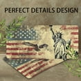 thumbnail image 4 of License Plate,Statue of Liberty with Eagles Decorative Front,Personalized Stainless Steel License Plate Cover For Men Women,12.2" X 6.2", 4 of 7