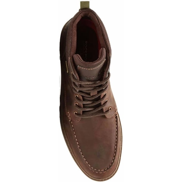 ROCKPORT Mens Brown Water Resistant Round Toe Lace-Up  display picture 1