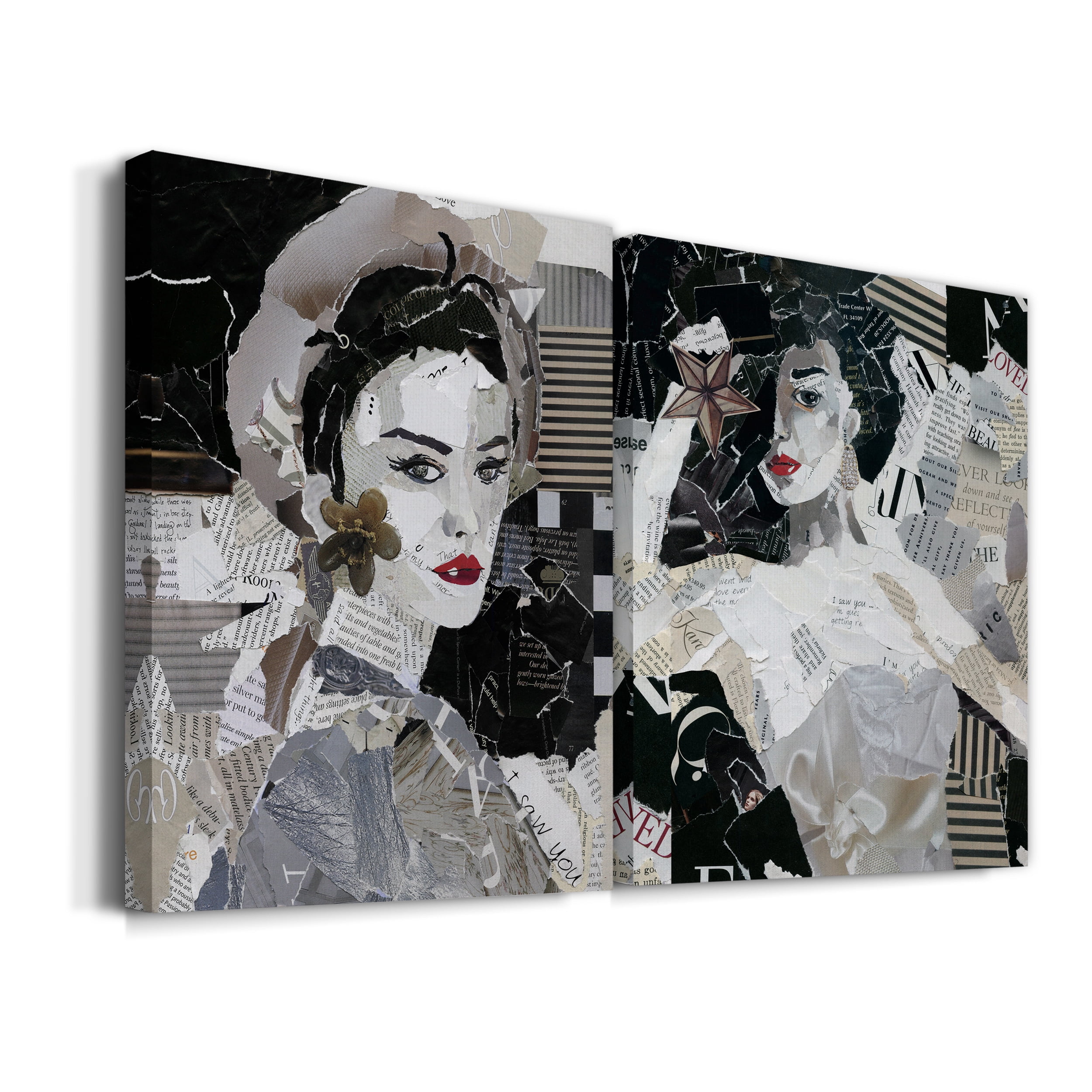 Runway Pause Premium Gallery Wrapped Canvas - Ready to Hang - Set of 2 - 8 x 12 Each