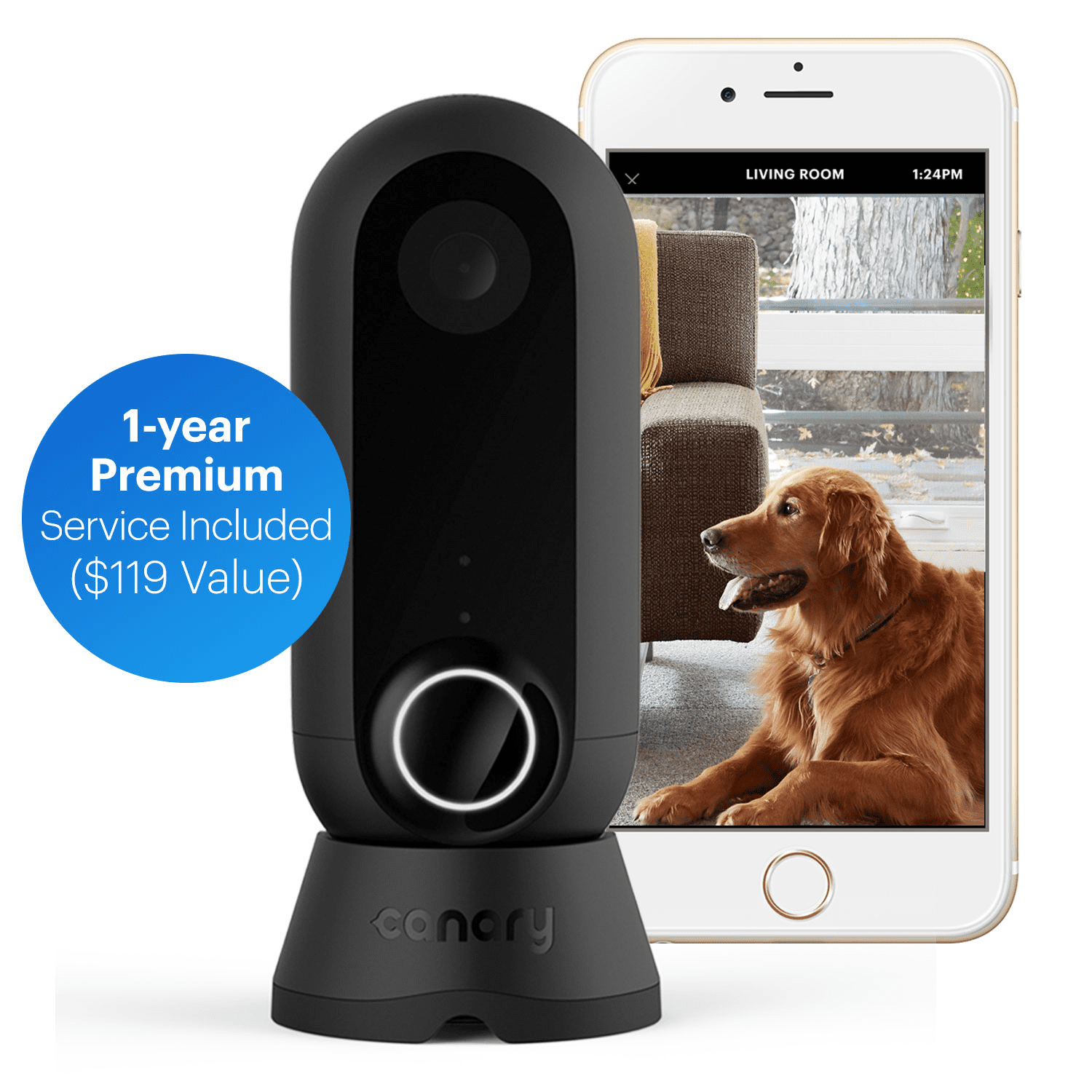 Canary Flex + 1Year Premium Service Plan Indoor Outdoor WiFi HD Home