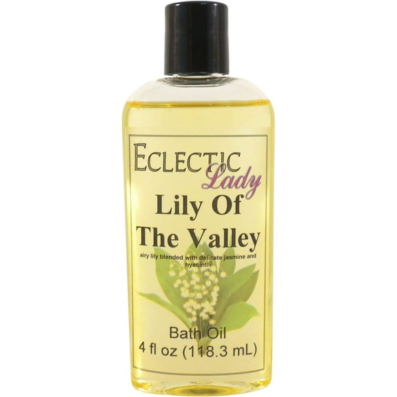Lily Of The Valley Bath Oil - Scented Body Oil - Relaxing & Moisturizing Bathing Oil - Fragrance Body Oil For Dry & Rough Sensitive Skin - 4 oz