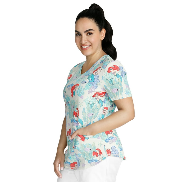 Mermaid scrub hotsell top