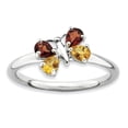 thumbnail image 1 of Bague Papillon en Argent Sterling Stackable Expressions Poli CI & GA Taille 8, 1 of 3