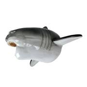 Zeckos 16 inch Great White Shark Head Wall Mount Trophy Resin Ocean Nautical Decor