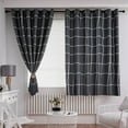 thumbnail image 3 of Final Clear Out! Blackout Curtains for Living Room, 78 inch Long, 2 Panels-Window Grommet Curtains Thermal Insulated Panels(78 x 39 inch, Black, 2 Panels), 3 of 17