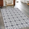 thumbnail image 2 of 3'x5' Area Rugs, Black White Geometric Indoor Outdoor Area Rug for Living Room Bedroom, Modern Abstract Art Aesthetics Washable Bathroom Rugs Kitchen Floor Carpet Mats Home Decor Aesthetic, 2 of 8