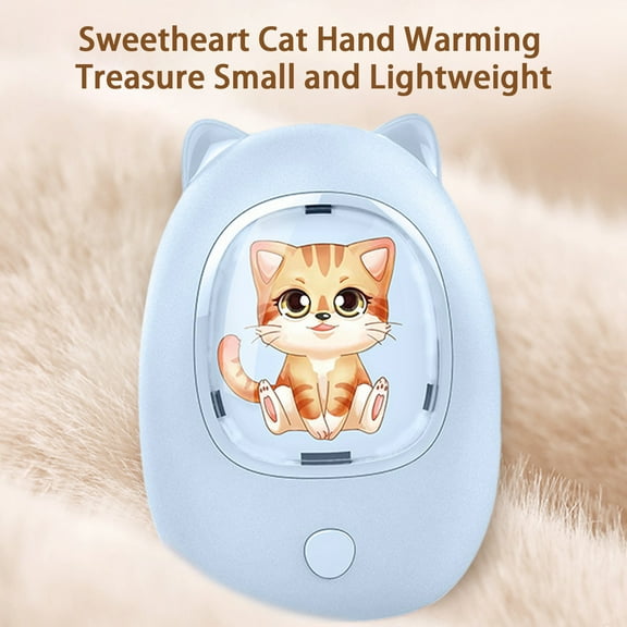 Nkmbld Portable Hand Warmers, 20Hrs Long Heating Electric Hand Warmer, Portable Pocket Heater, Winter Gifts for Men Women, Blue