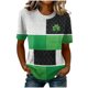 thumbnail image 1 of Día de San Patricio de la Mujer Día de San Patricio Manga Corta Cuello Redondo Suéter Casual Top, Suave Cómodo Blusa Diaria, 1 of 5