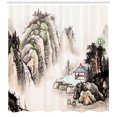 thumbnail image 3 of Ambesonne Vintage China Shower Curtain, Watercolor Valley, 69"Wx75"L, Multicolor, 3 of 3