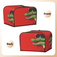 thumbnail image 3 of Honeii Cool Crocodile With Sunglasses Print 4 slice Toaster Cover, Two Slice Toaster Dust-proof Cover For Kitchen Small Appliance and Fingerprint Protection, 3 of 7