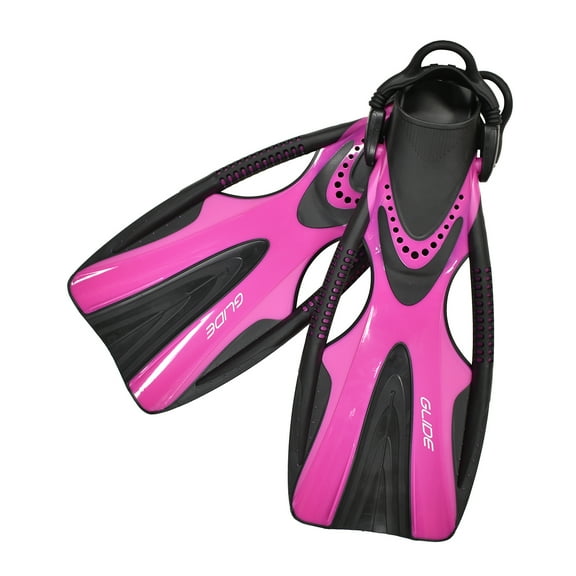 Scuba Choice Glide Magenta Lady's Dive Fin with Bungee Strap, S/M