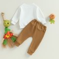 thumbnail image 4 of Fortune Baby Boy Halloween Outfits Long Sleeve Ghost Sweatshirt Elastic Pants 2Pcs Fall 2 Clothes, 4 of 9