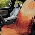 thumbnail image 3 of Bulopur Retro Front Car Seat Towel for Men Autumn Mountain Multifunction Sweat Carseat Protector with Storage Bag for Camping Soft Athletic Towel Fit SUV Sedan Truck, 3 of 8