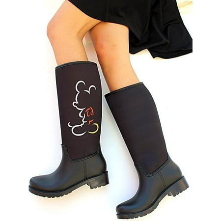 

Pembe Potin Black Women s Waterproof Rain Boots C20208