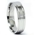 thumbnail image 1 of Double Inlay Wedding Band 950 Platinum, 1 of 2