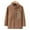 Coffee F, variant on Zpanxa Kids Stand Collar Fleece Jacket Windproof Thickened Coat Thermal Lock Tech Long Sleeve Easy Zip Sporty Outerwear for Soccer Practice Winter Training