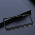 thumbnail image 4 of S SERENABLE Cadre Plat en Strass Bling Chrome Métal Multicolore Support de Luxe Ajusté Noir, 4 of 8