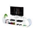 thumbnail image 3 of 68-inch White TV Stand with Solid Wood and 4 Shelves / Improve Your Home Entertainment Setup, 3 of 3