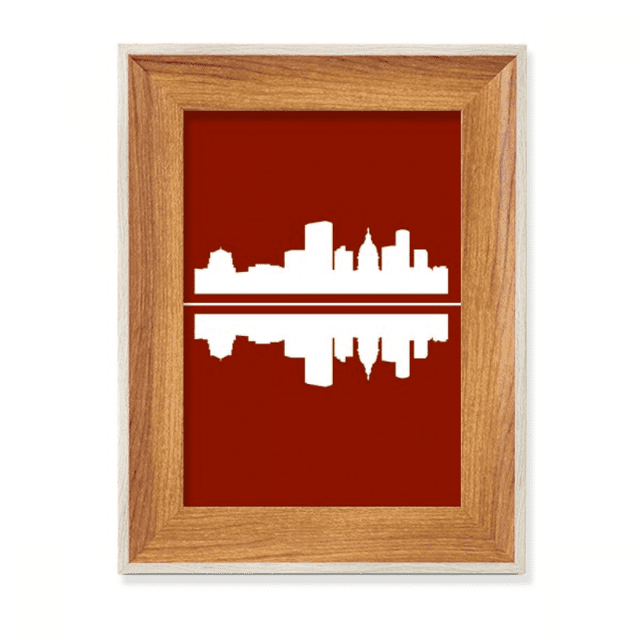 Symbolic Tradition Urban Landscape Architectural Signs Desktop Wooden Photo Frame Display Picture Art Painting Multiple Sets