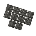 thumbnail image 4 of 10 paneles de pared 3D autoadhesivos para decoración de fondo, diseño de ladrillo 3D de espuma. Gris oscuro, 4 of 9