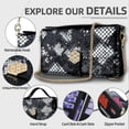thumbnail image 4 of For Motorola Edge 50 Neo 5G Phone Bag Snake Skin Texture PU Leather Phone Wallet Cover with Shoulder, 4 of 5