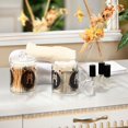 thumbnail image 4 of Yayeee 2 Pack Qtip Holder Bathroom Cotton Swab Canister with Lid Clear Dispenser Set, Beige Astronaut Space, 4 of 6