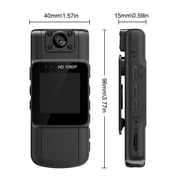20-hour 1080P Camcorder Mini Police Body Camera HD 180° Video DVR IR Night Cam