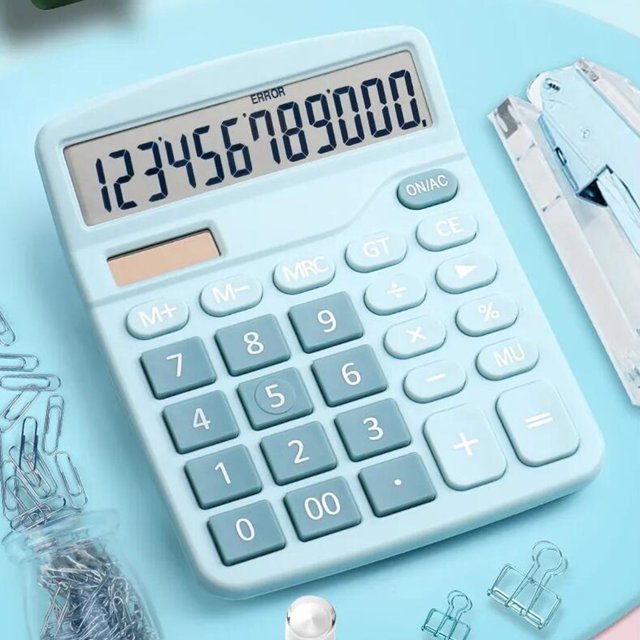 Solar Calculator Dual Power Supply Calculator Cute Colorful Fashion Exam Supermarket Calculator
