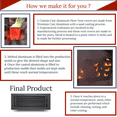 thumbnail image 5 of Caststo- 6"x14" (Duct Opening) Cast Aluminum All Metal Heavy Duty, Walkable Floor Vent Register with Air Control Feature, HVAC, No Hole- Model Express, 5 of 7