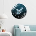 thumbnail image 3 of facefd Tempered Glass Quartz Silent Wall Clock Bedroom Decoration Butterfly, 3 of 7